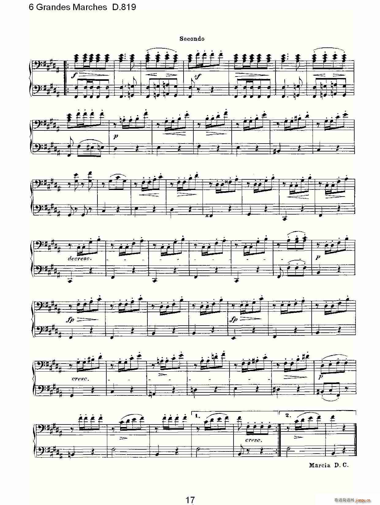 6 Grandes Marches D.819(ʮ�ּ�����)17