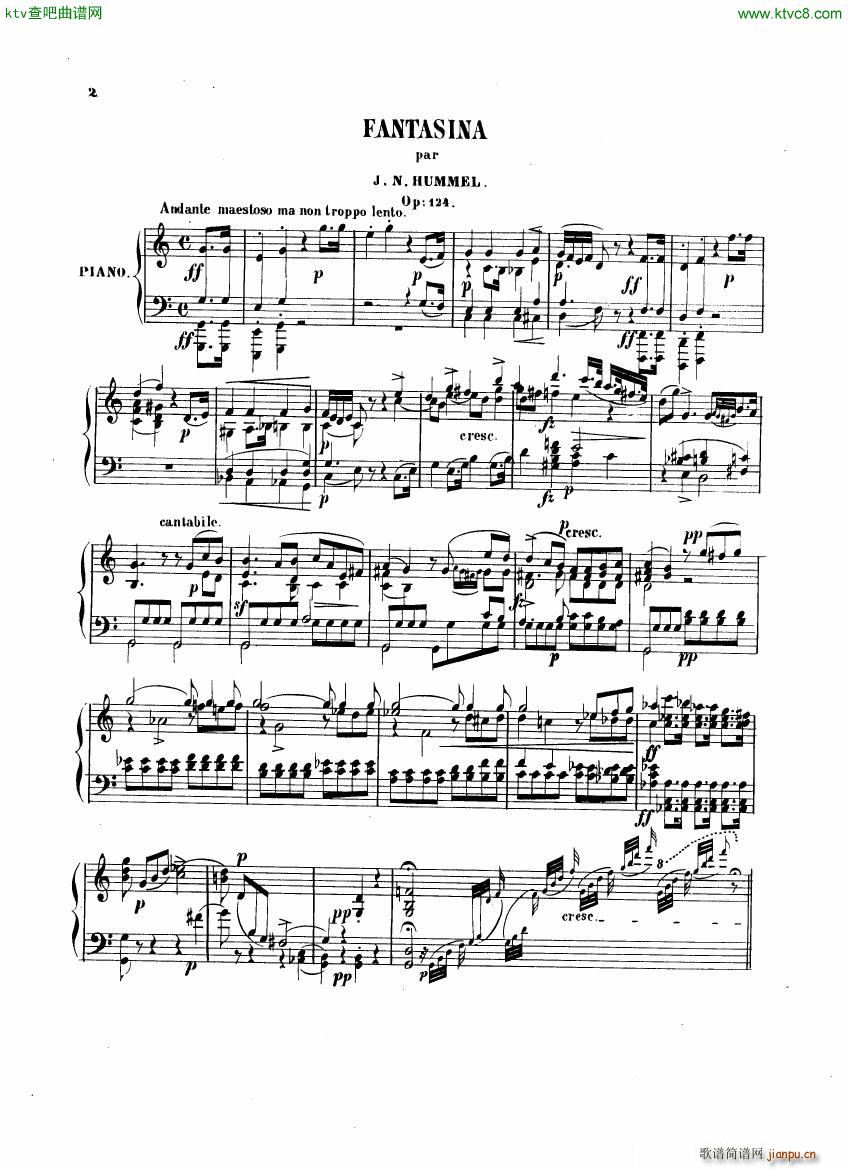 hummel 124 fantasy on mozart s figaro(����V)1