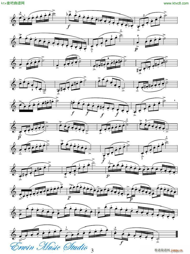 ���R�ɠ� 42�׾�����Rudolphe Kreutzer 42 Studies 01 12(ʮ�ּ�����)3