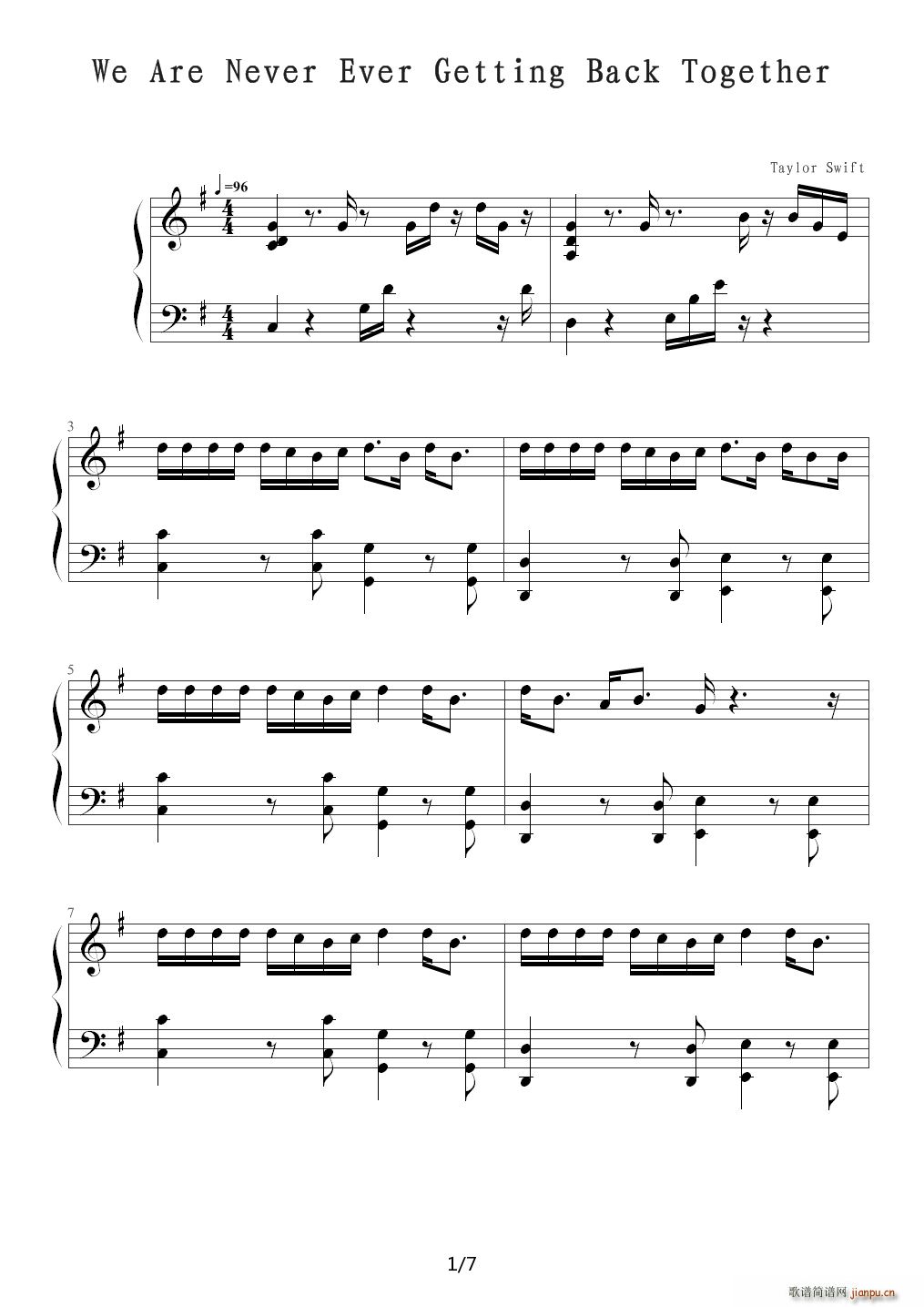 We Are Never Ever Getting Back G�{(����V)1