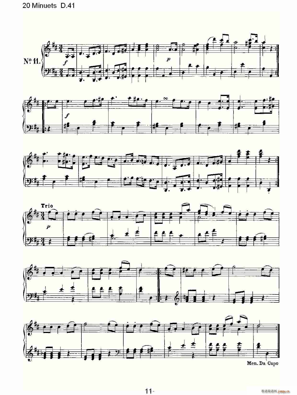 20 Minuets D.41(ʮ�ּ�����)11