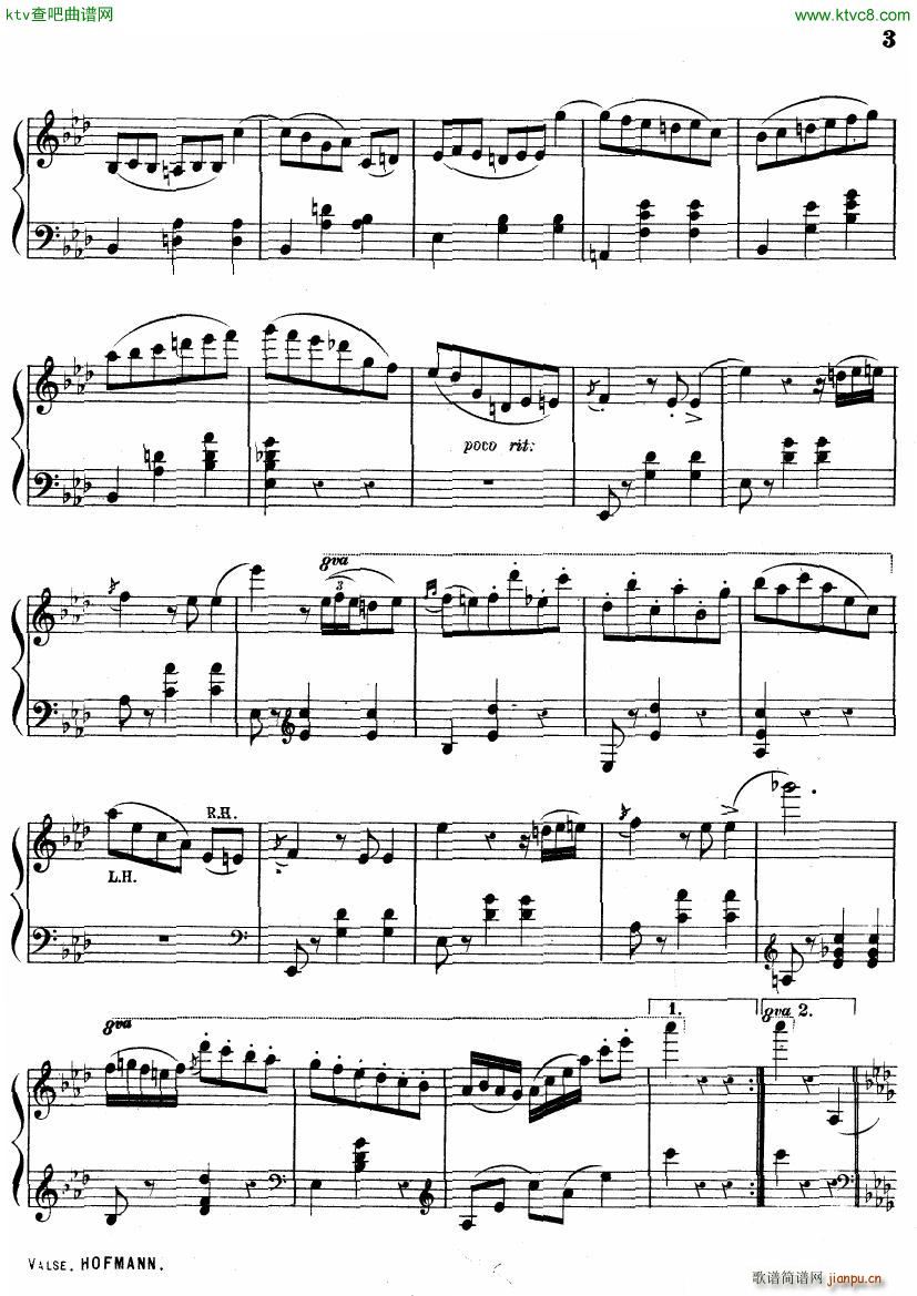 Hofmann Valse in Ab(����V)3