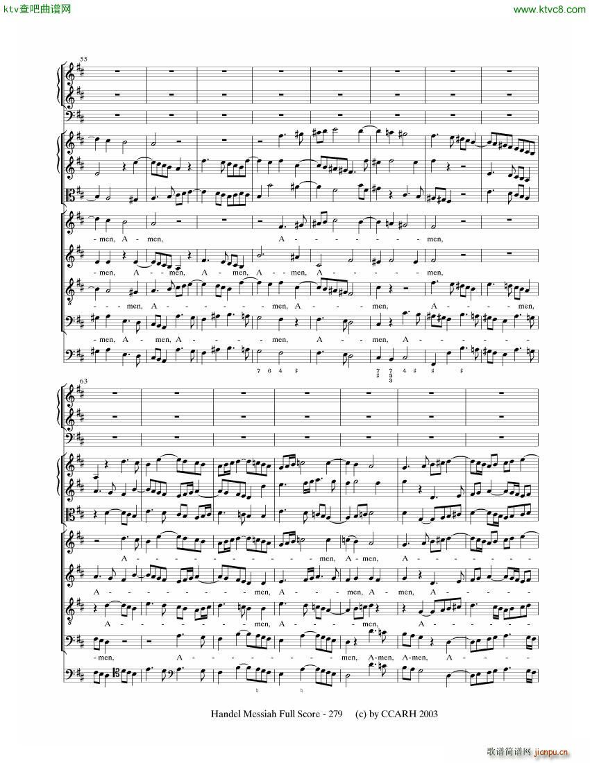 G F Handel Messiah Open Score ��(����V)38
