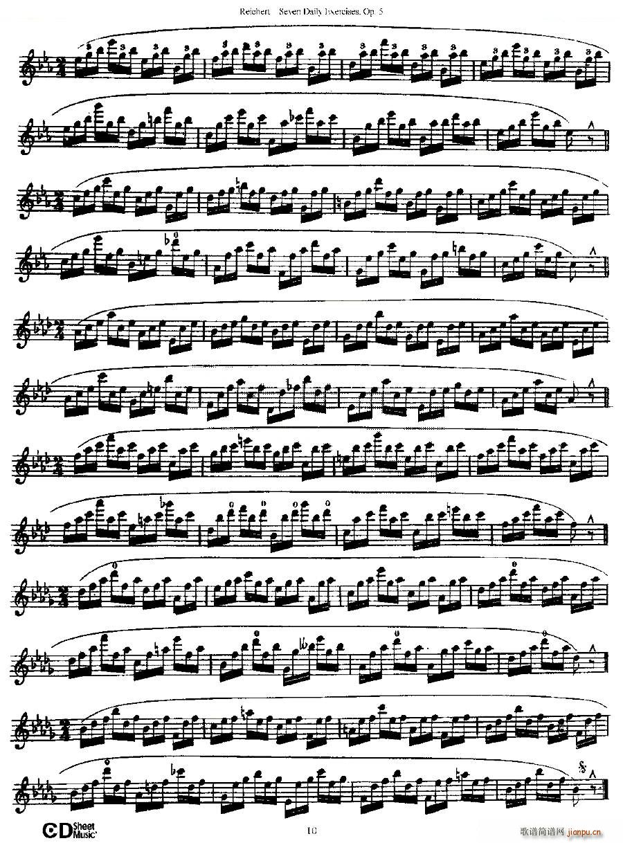 Seven Daily Exercises Op 5 ÿ�վ������� ��Ʒ5̖ �~��(ʮ�ּ�����)10