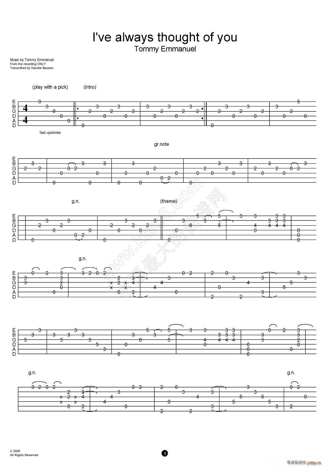 tommy emmanuel i have always thought of you ָ������(�����V)1