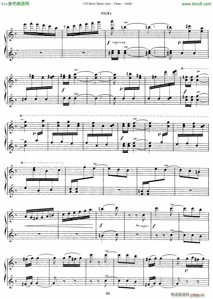 Faur�� op 56 Dolly Suite(����V)47