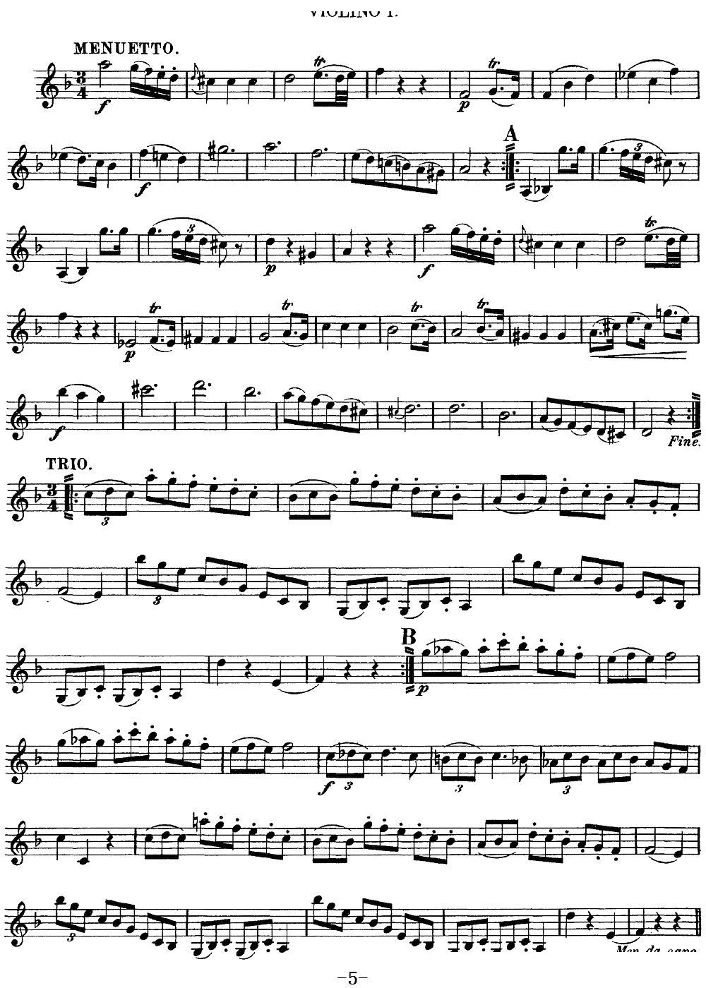 Mozart Quartet No 13 in D Minor K 173 Violin 1(ʮ�ּ�����)5