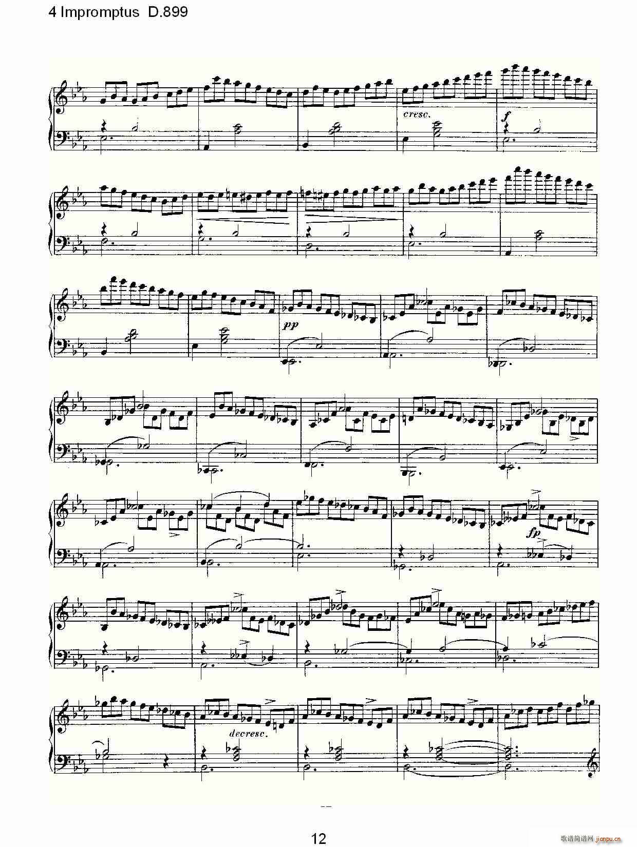 4 Impromptus D.899(ʮ�ּ�����)12