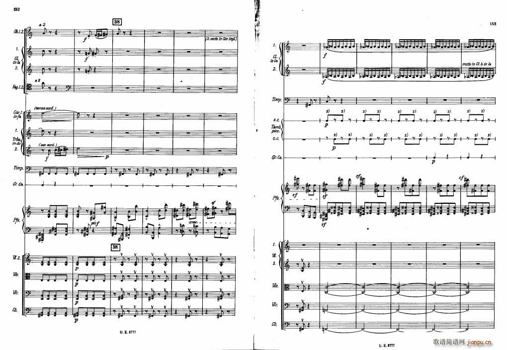 Bartok SZ 83 Piano Concerto No1 Full Score ��(����V)36
