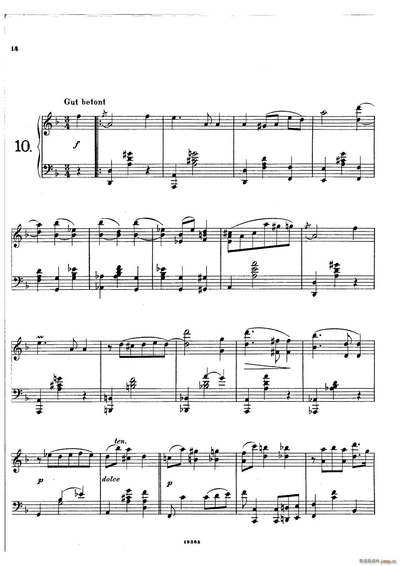 �� ��ķ��˹�� Landliche Tanzee Op 1 �l������(����V)13