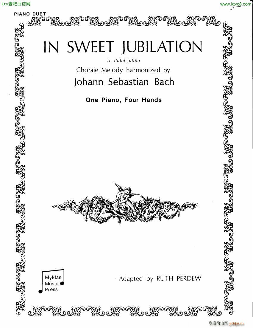 Bach JS BWV 368 In dulci jubilo arr 4h Perdew(����V)1