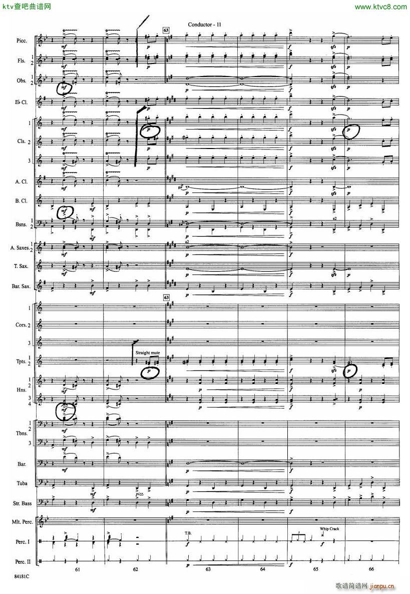 Anderson Sleigh Ride full score(����V)12