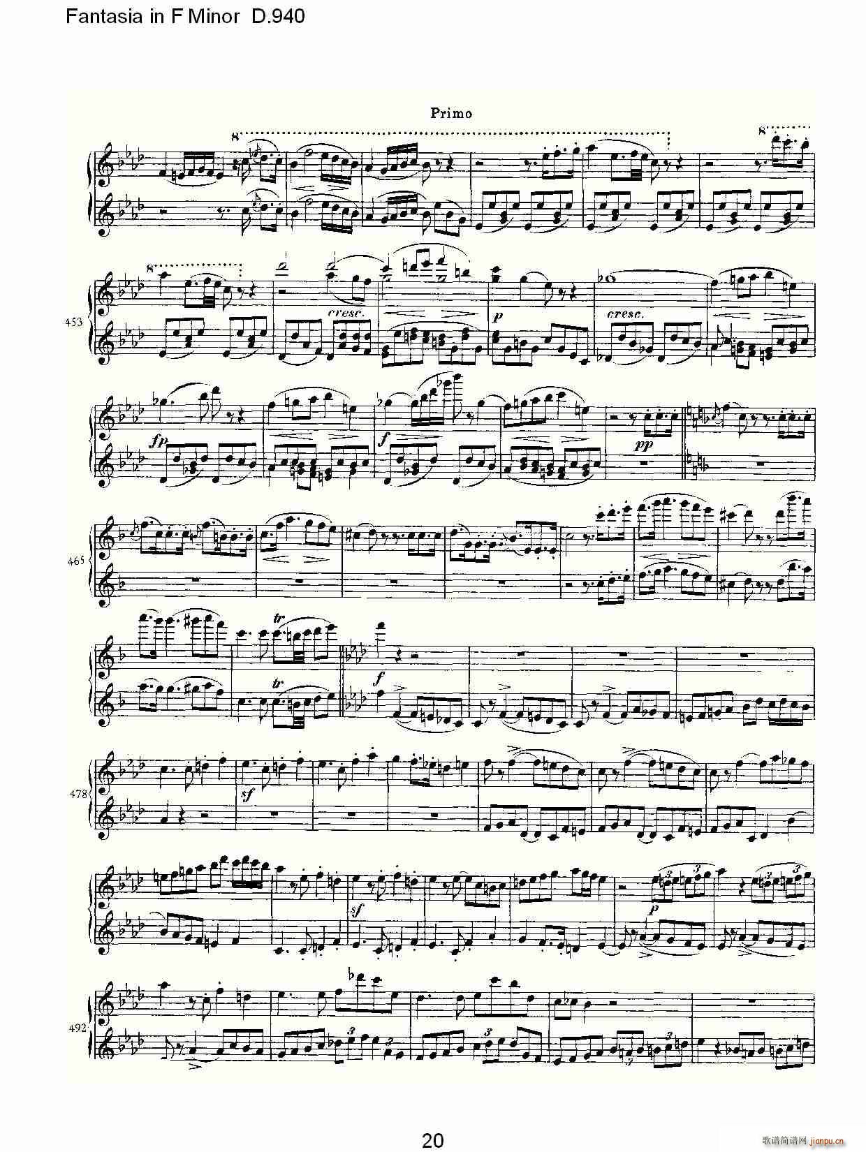 Fantasia in F Minor D.940(ʮ�ּ�����)20
