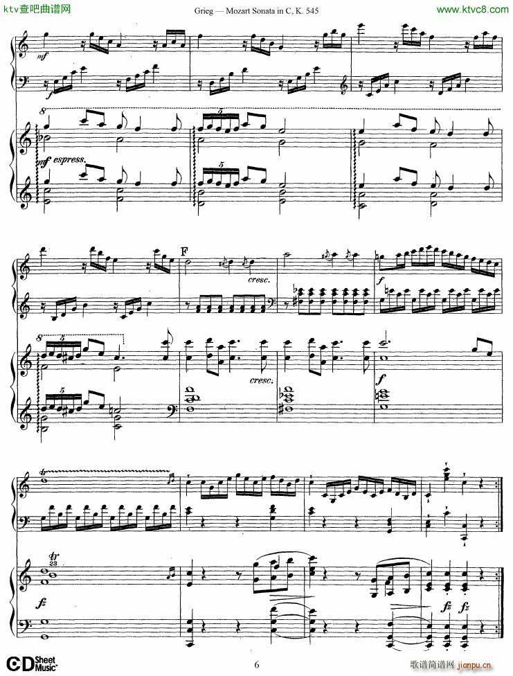 Grieg Mozart sonata KV545 2 pianos(����V)6