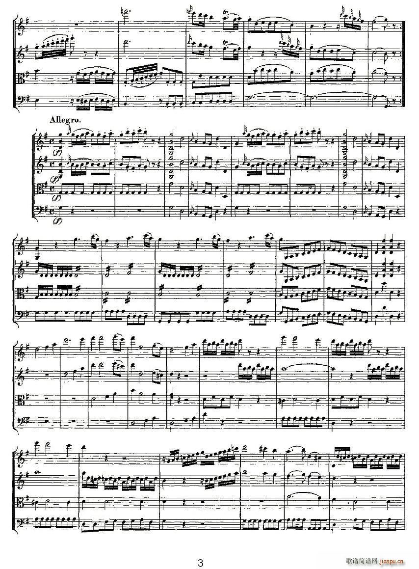 Quartet No 1 in G Major K 80 G���{��һ�Ҙ�(l�� )������(���V)3