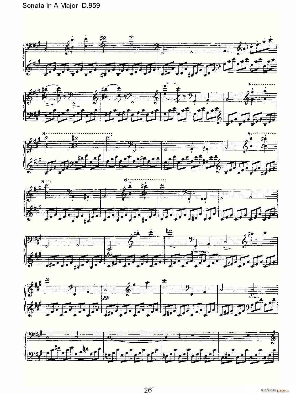Sonata in A Major D.959(ʮ�ּ�����)26