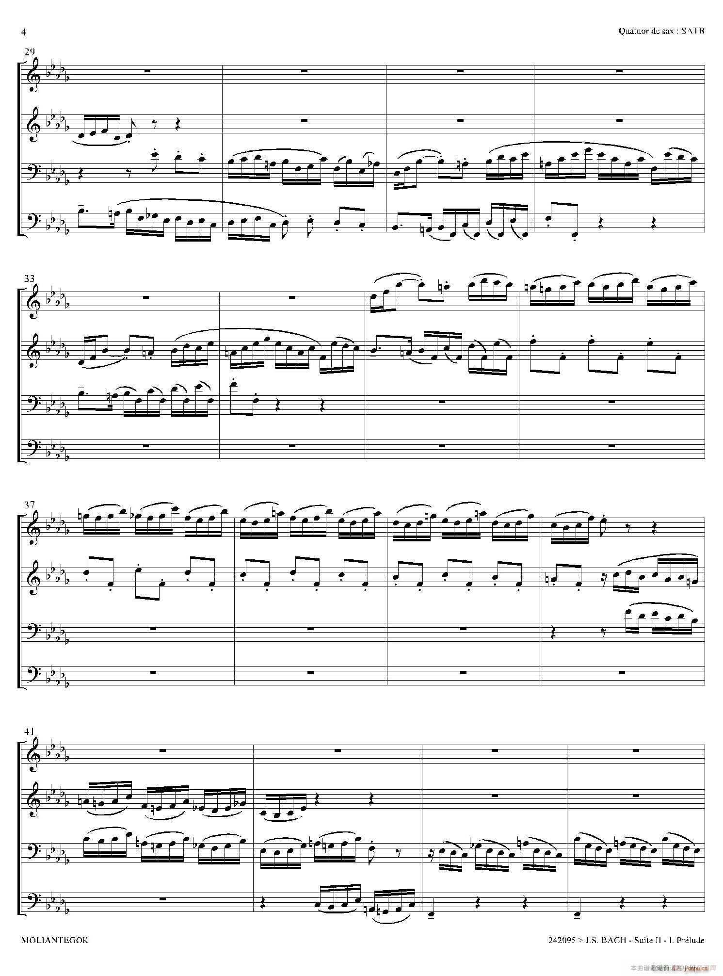 Suite anglaise No 2 BWV 807 �����M��֮�� ǰ���� ������(���V)3