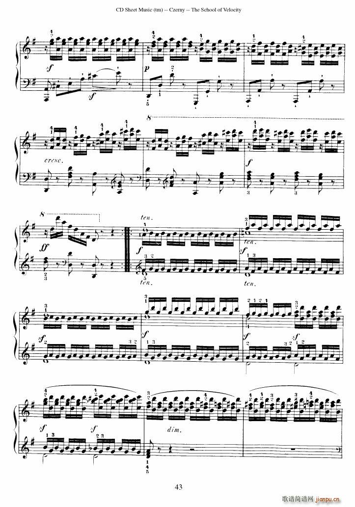 Czerny op 299 Schule der Gel ufigkeit 2(����V)43