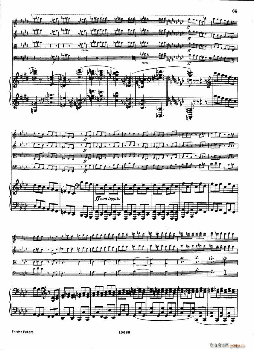 Brahms op 34 Piano Quintet f minor score ��(����V)20