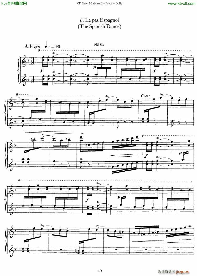 Faur�� op 56 Dolly Suite(����V)41