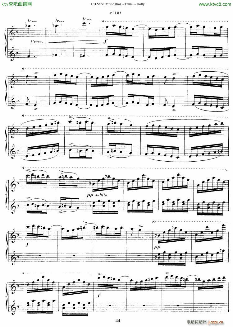 Faur�� op 56 Dolly Suite(����V)45