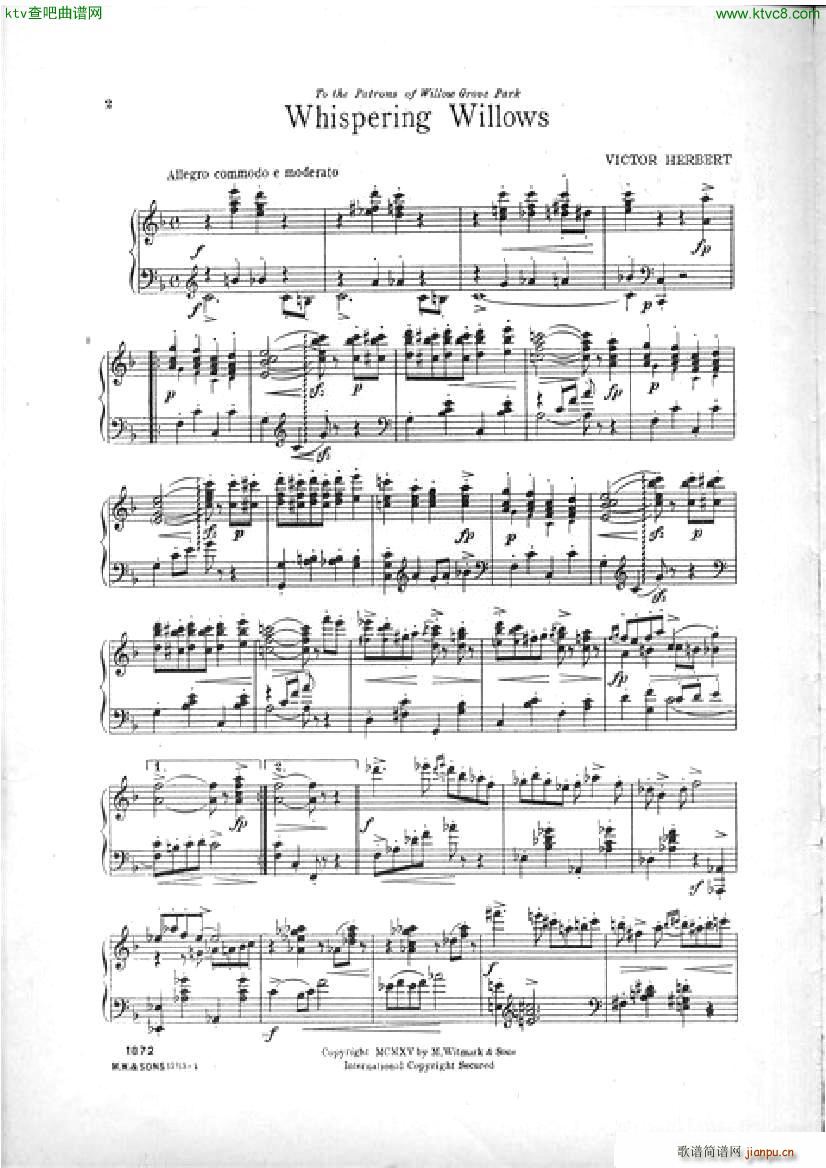 Victor Herbert Whispering Willows Intermezzo(����V)1