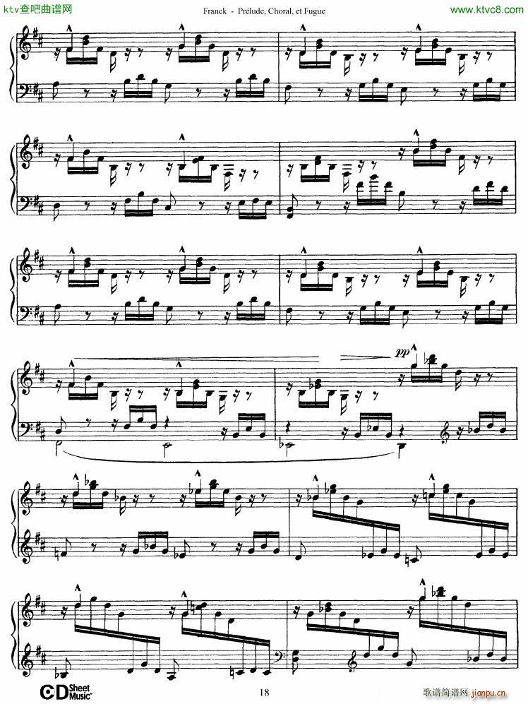 Franck Pr��lude Choral et Fugue(����V)18