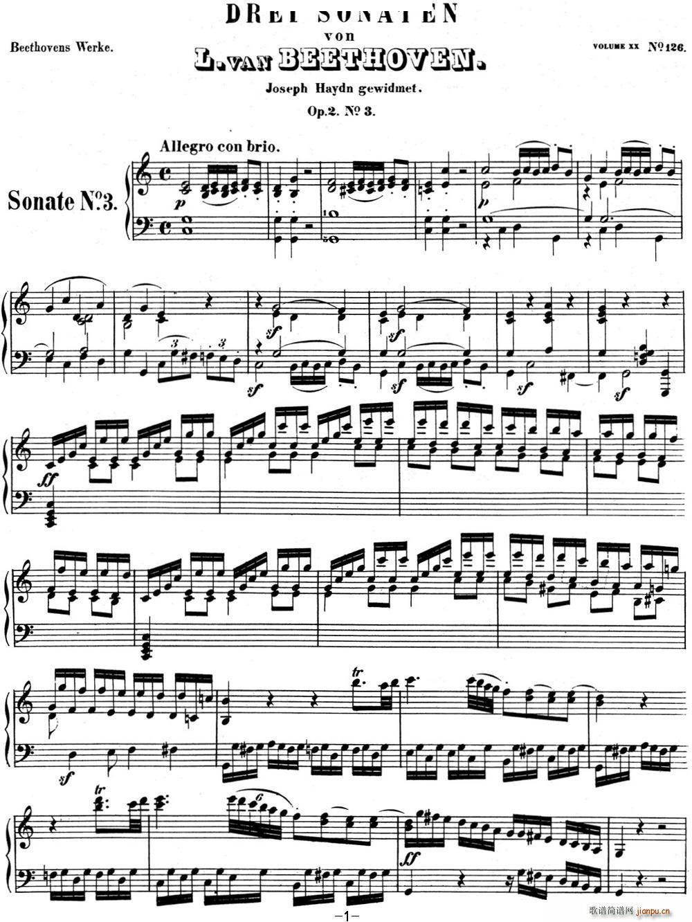 ؐ���������Q��03 C���{ Op 2 No 3 C major(����V)1