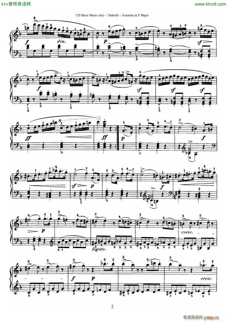 Diabelli Sonatinas Op 151 No 1 4 23P(����V)13