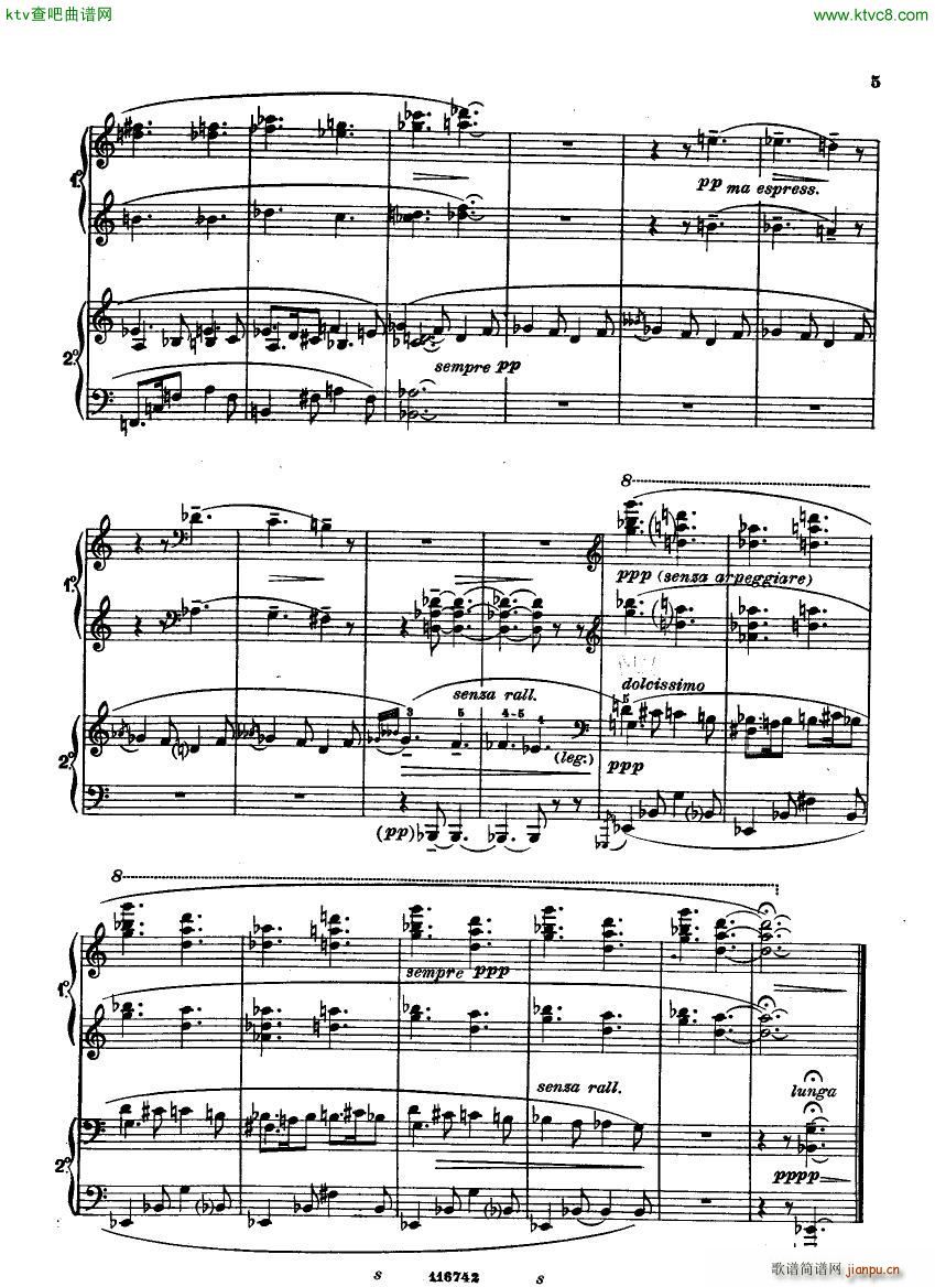 Casella Five Easy Pieces Pupazzetti 4 hands 1915(����V)5