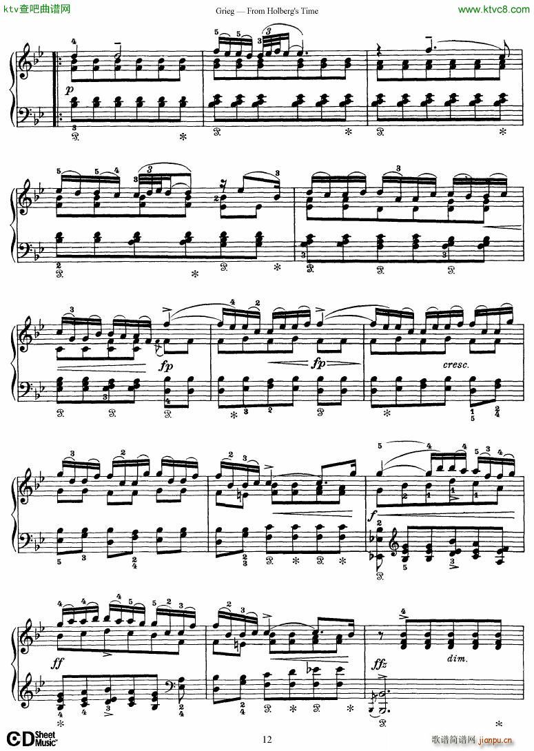 Grieg From Holberg s Time 1 5(����V)12