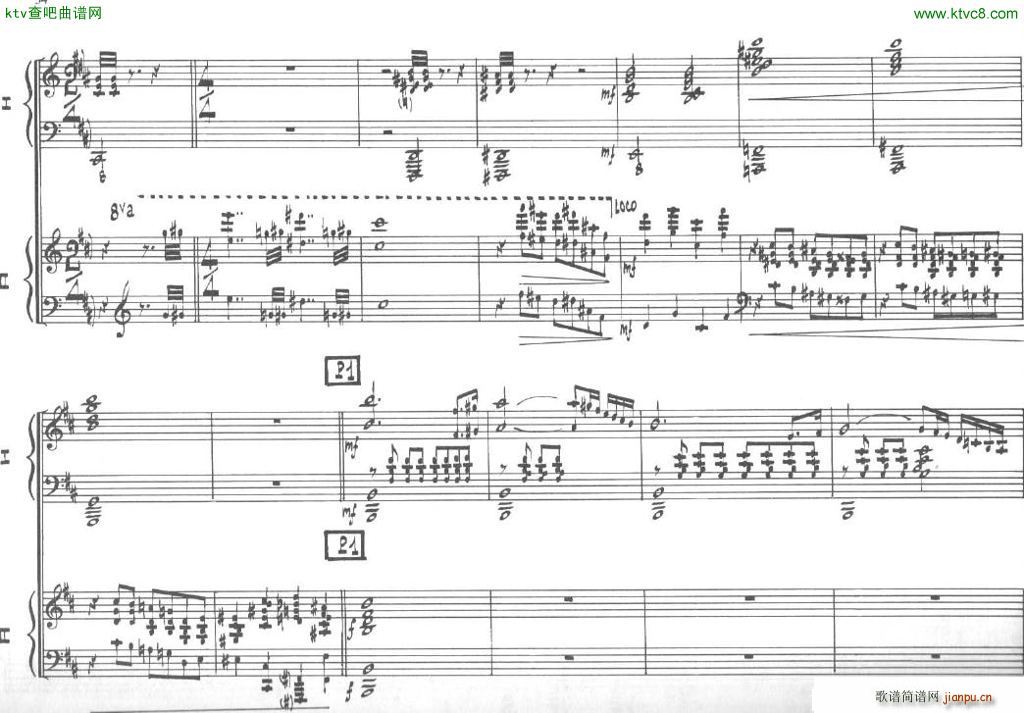 Bolling Sonata for Two Pianist no 2 Part2(����V)5