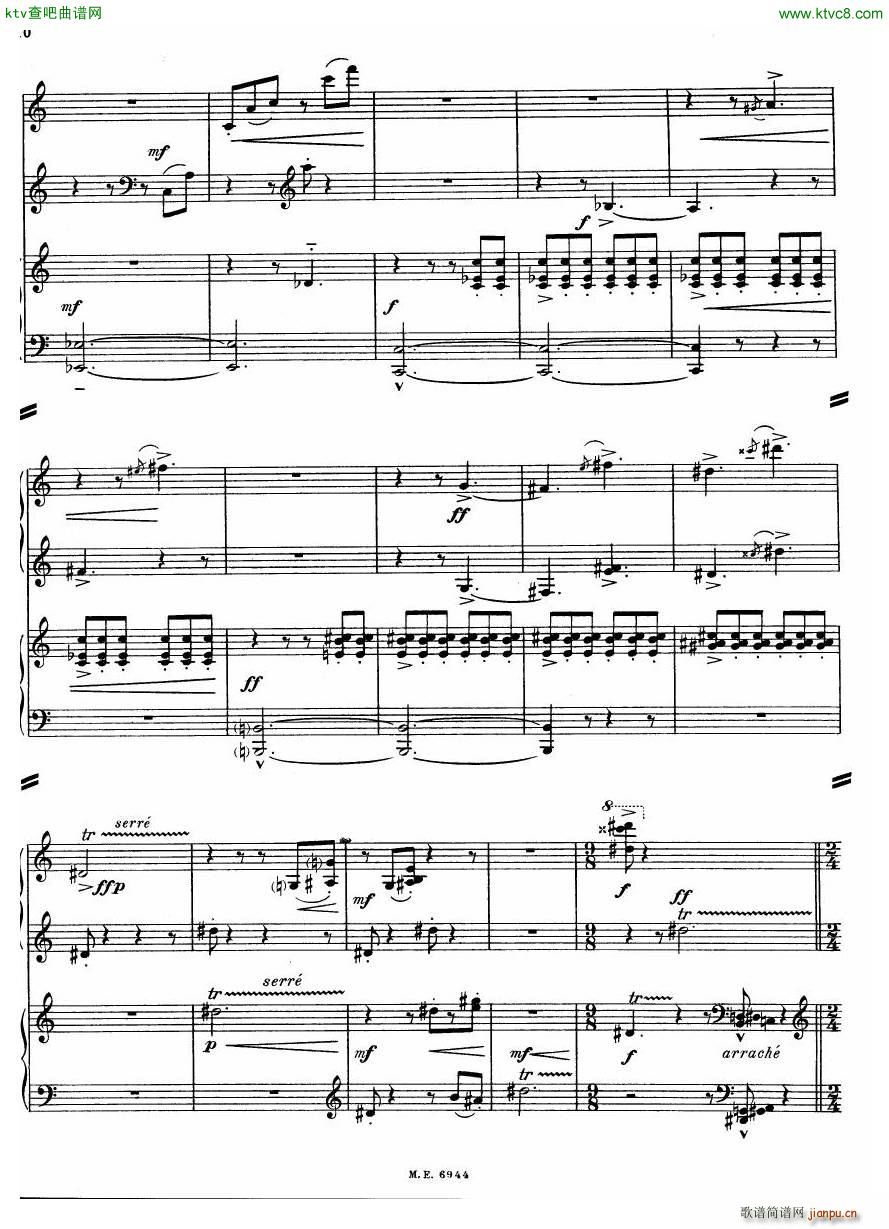 Auric Partita for two pianos(����V)10