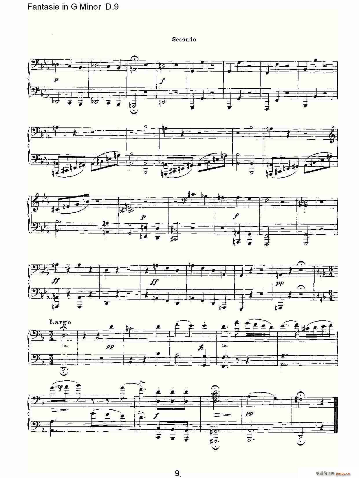 Fantasie in G Minor D.9(ʮ�ּ�����)9