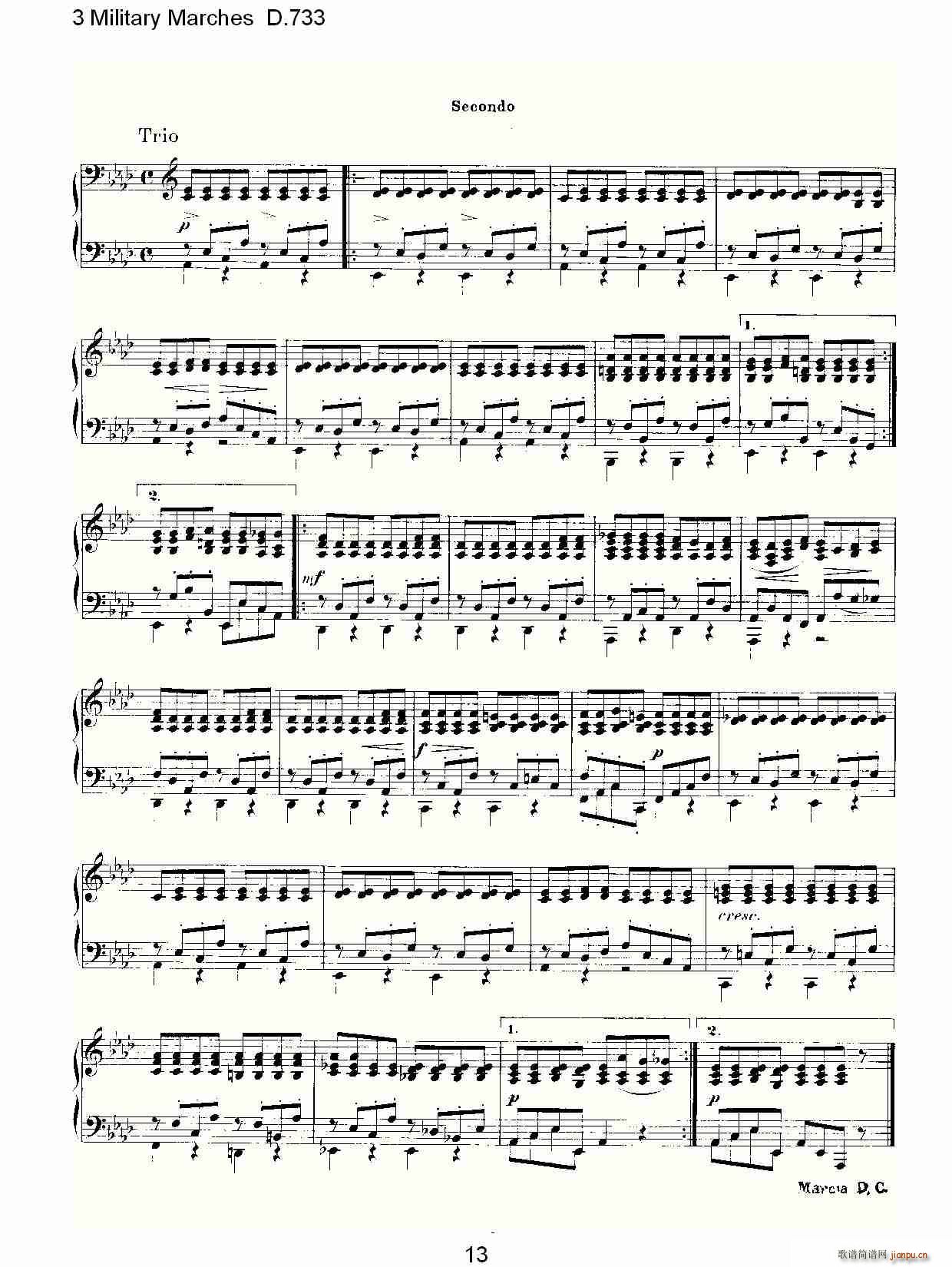 3 Military Marches D.733(ʮ�ּ�����)13