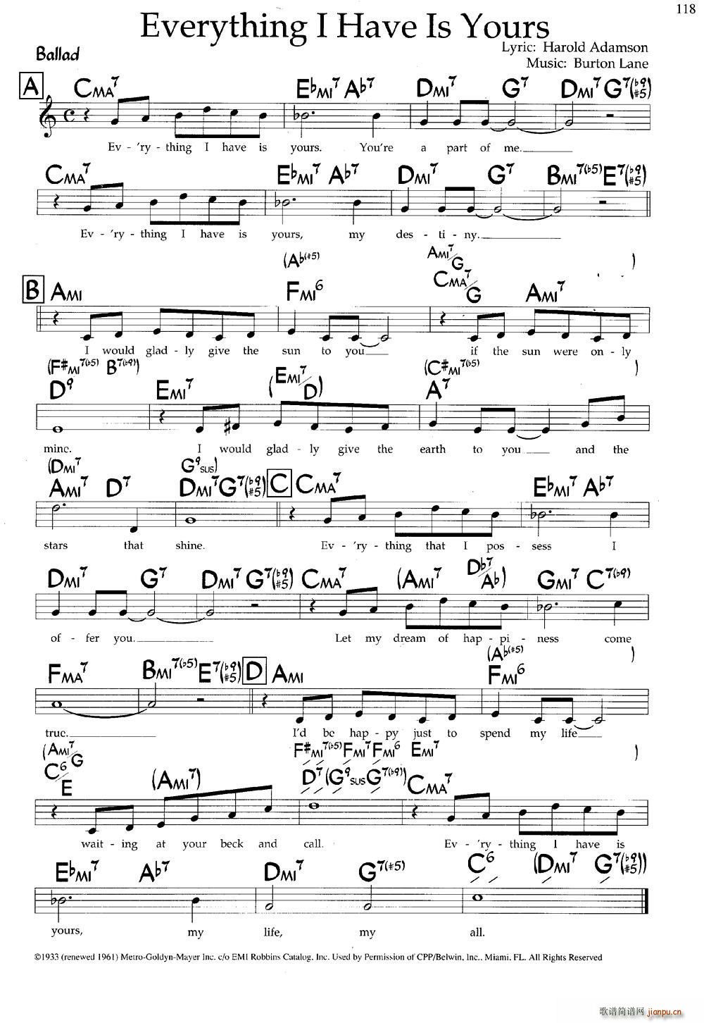 Everything I Have Is Yours ������(ʮ�ּ�����)1