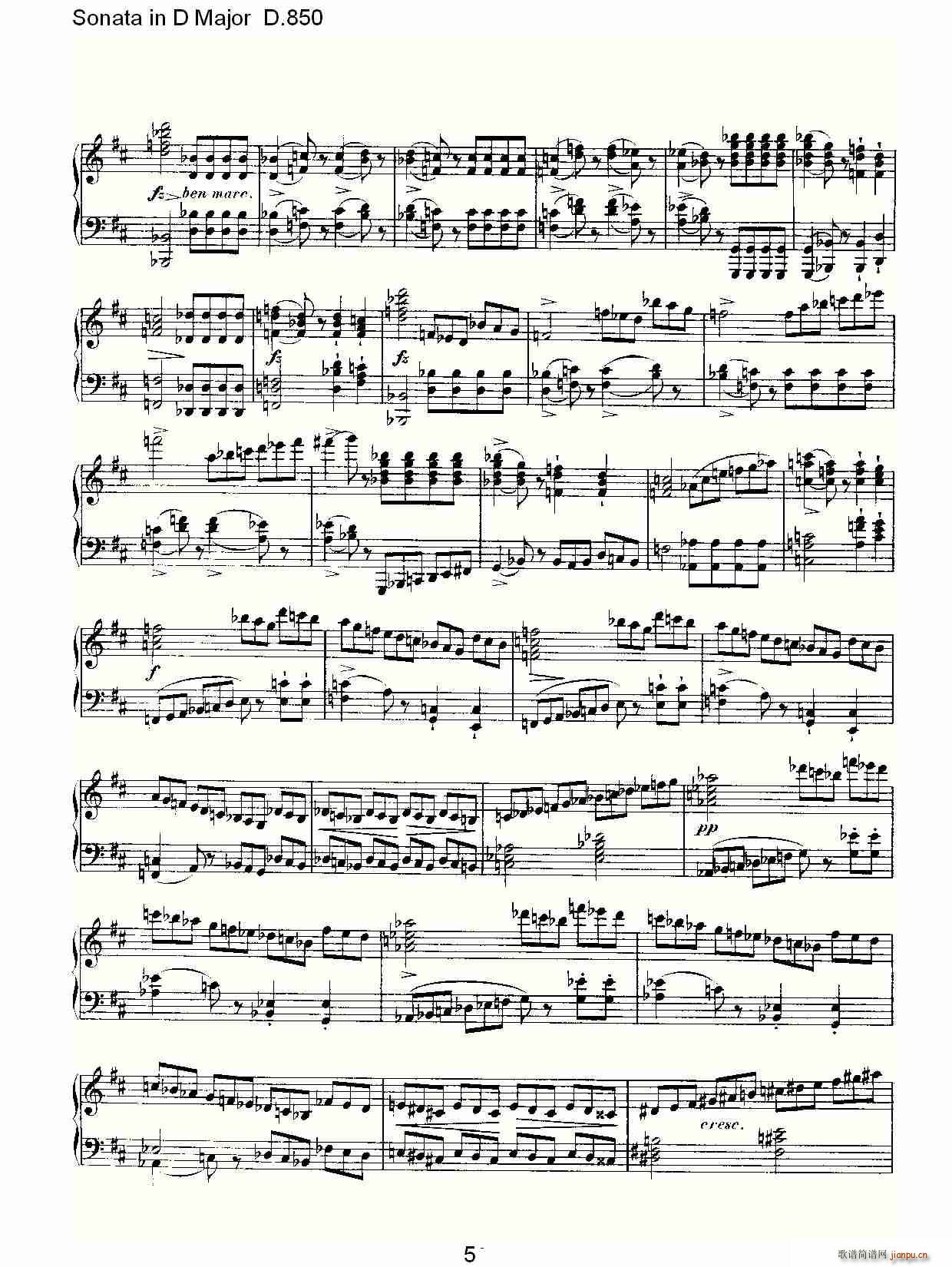 Sonata in D Major D.850(ʮ�ּ�����)5