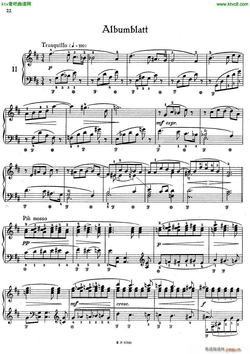 Gli��re Zw lf Kinderst��cke Op 31(����V)21