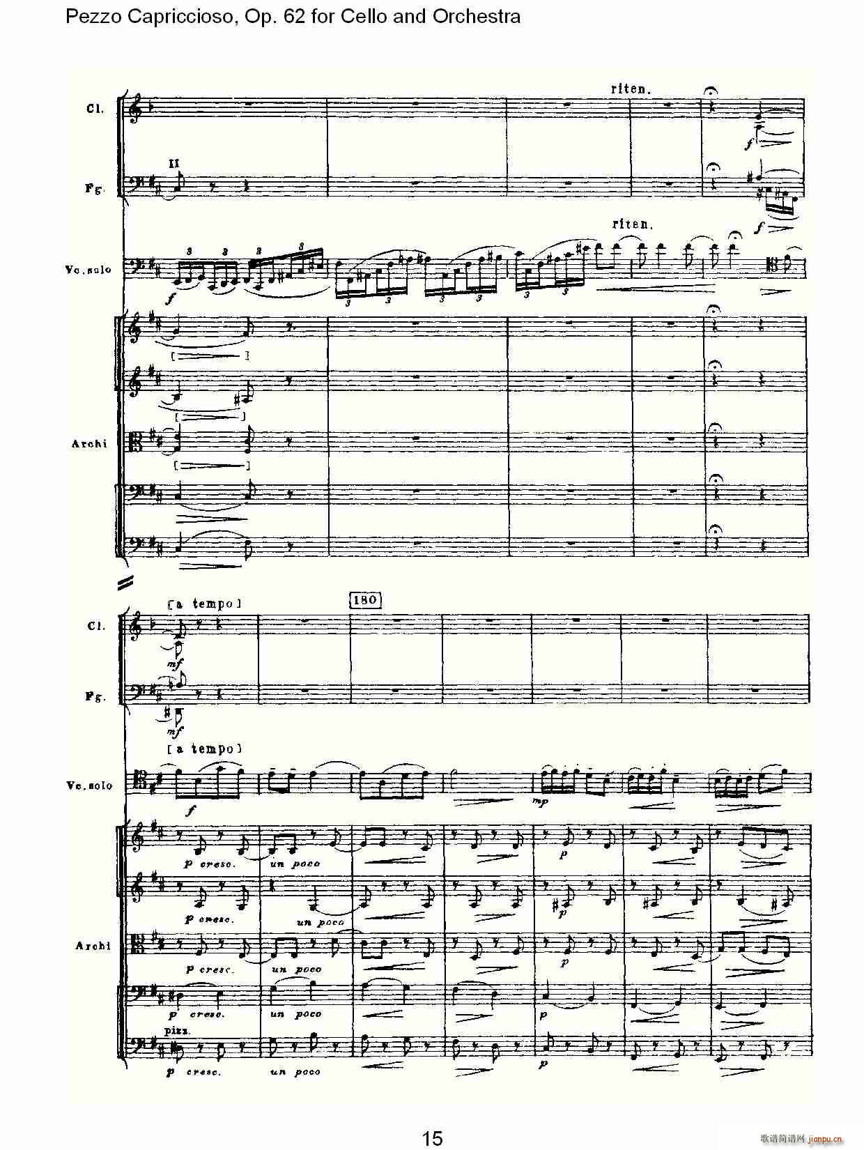 Pezzo Capriccioso, Op.62(�������V)15