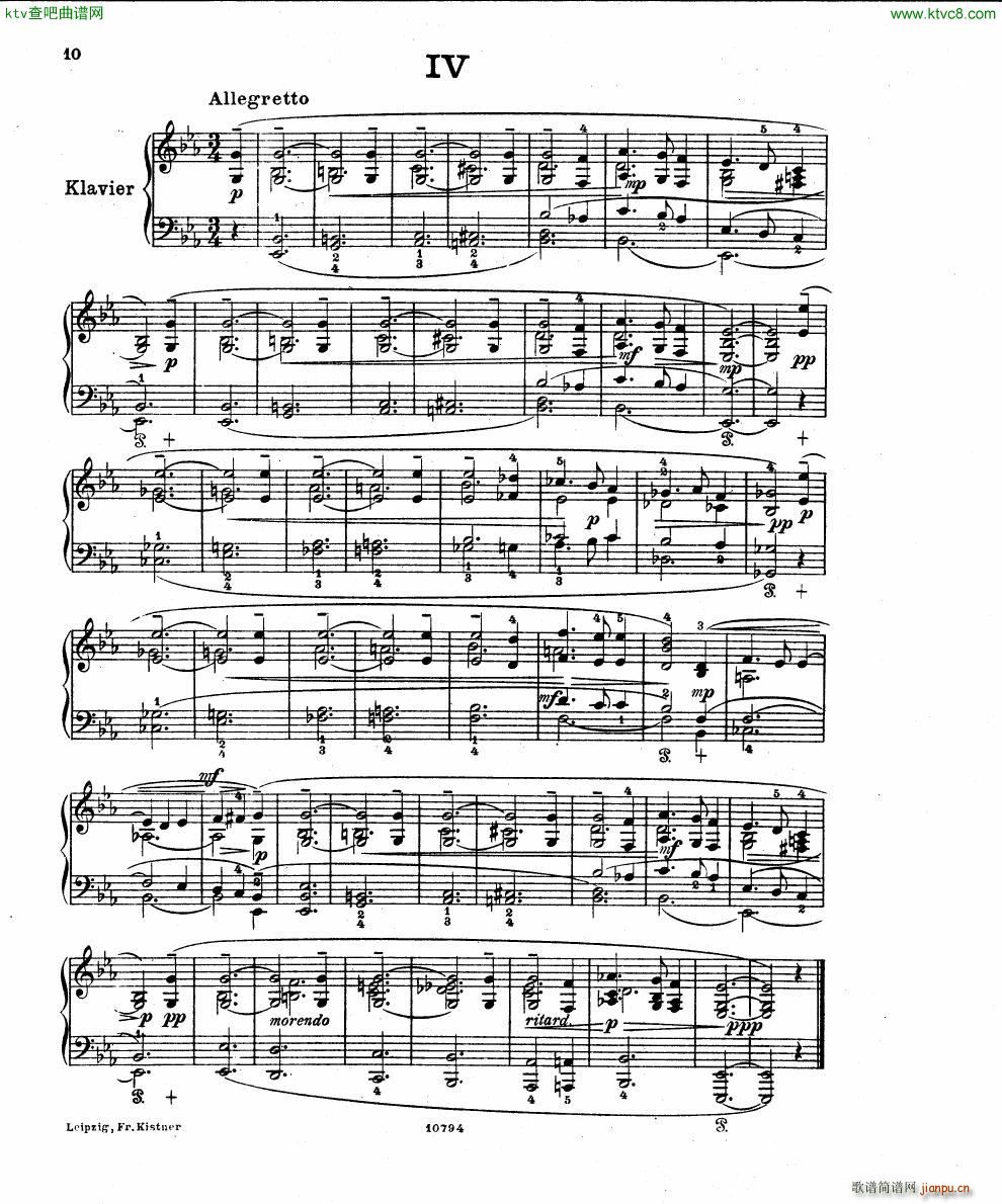 Fuchs Robert Improvisation pour clavier op 11(����V)8