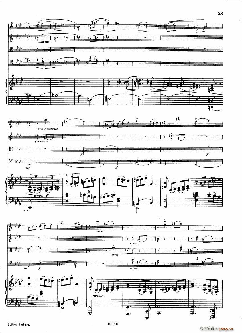 Brahms op 34 Piano Quintet f minor score ��(����V)11