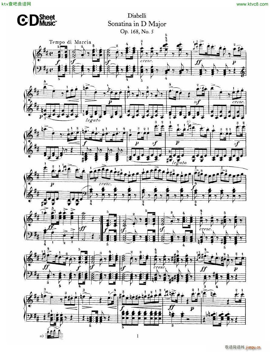 Diabelli Sonatinas Op 168 No 1 7 34P(����V)19