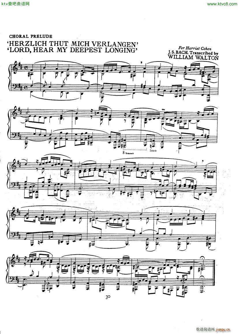 Bach JS A transcription book for Harriet Cohen(����V)33