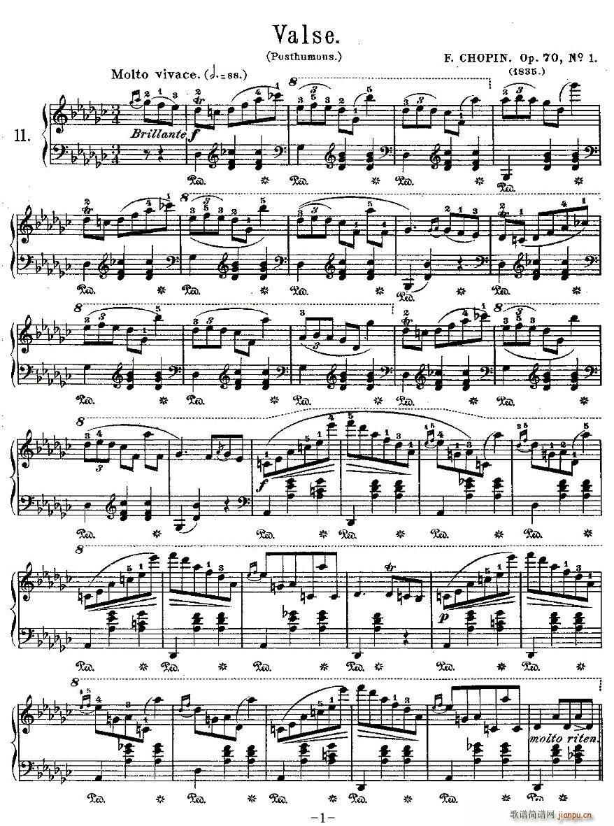 valse��Op.70, No.1(ʮ�ּ�����)1