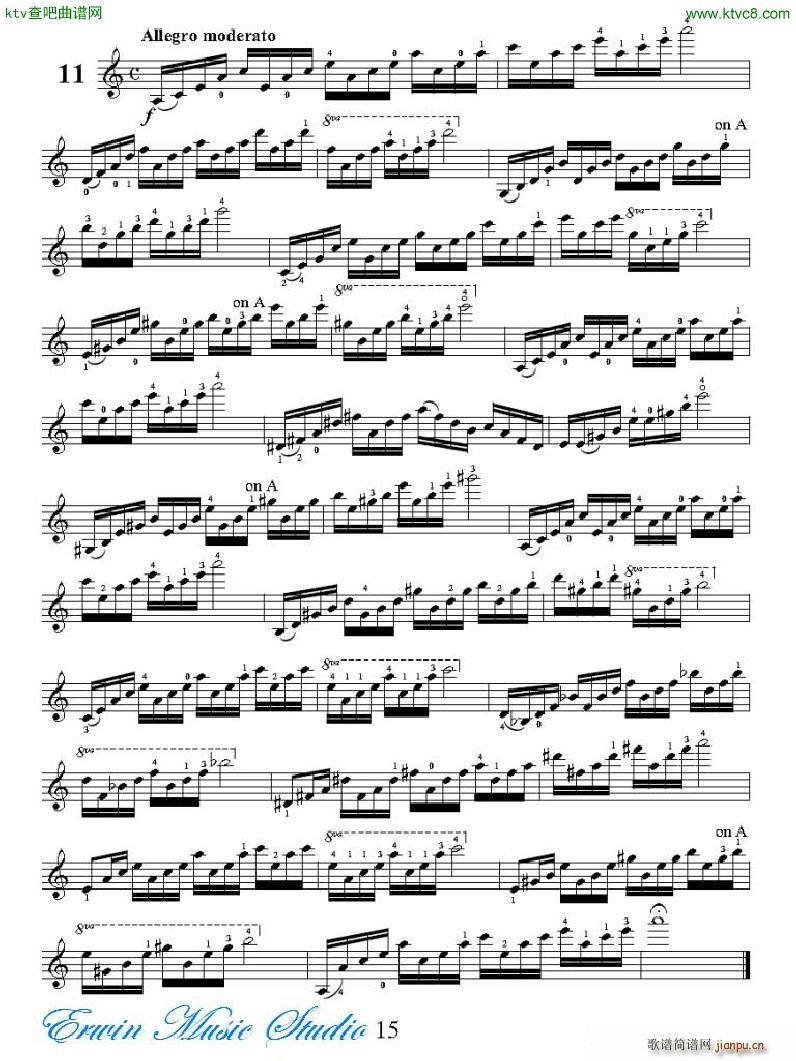 ���R�ɠ� 42�׾�����Rudolphe Kreutzer 42 Studies 01 12(ʮ�ּ�����)15