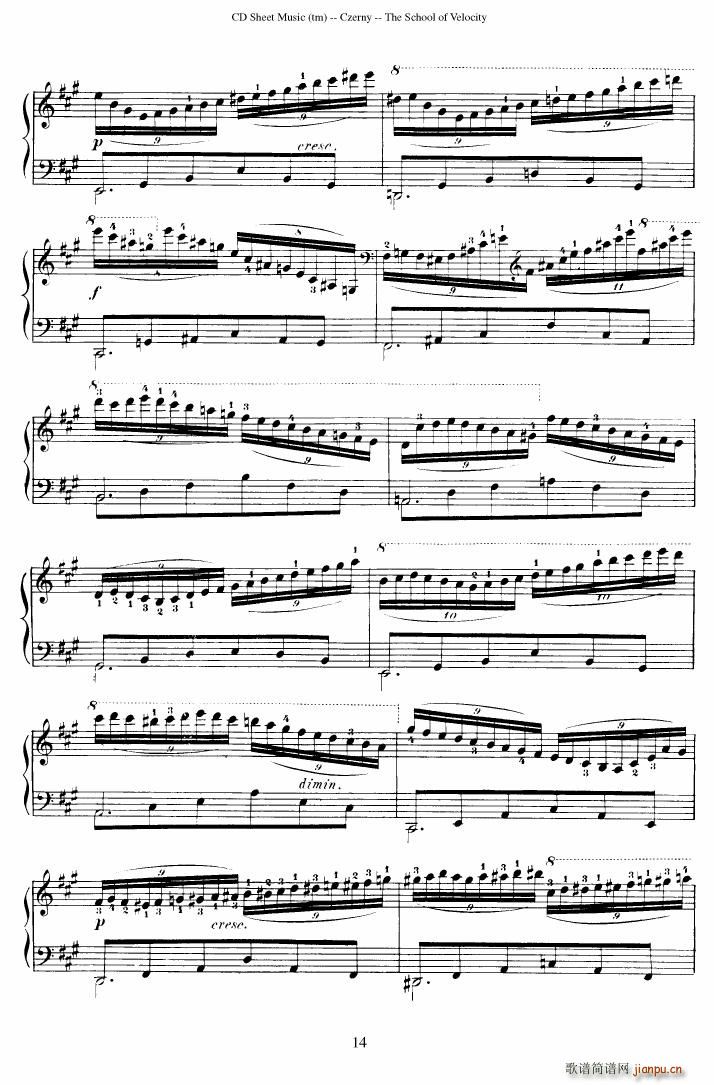 Czerny op 299 Schule der Gel ufigkeit 2(����V)14