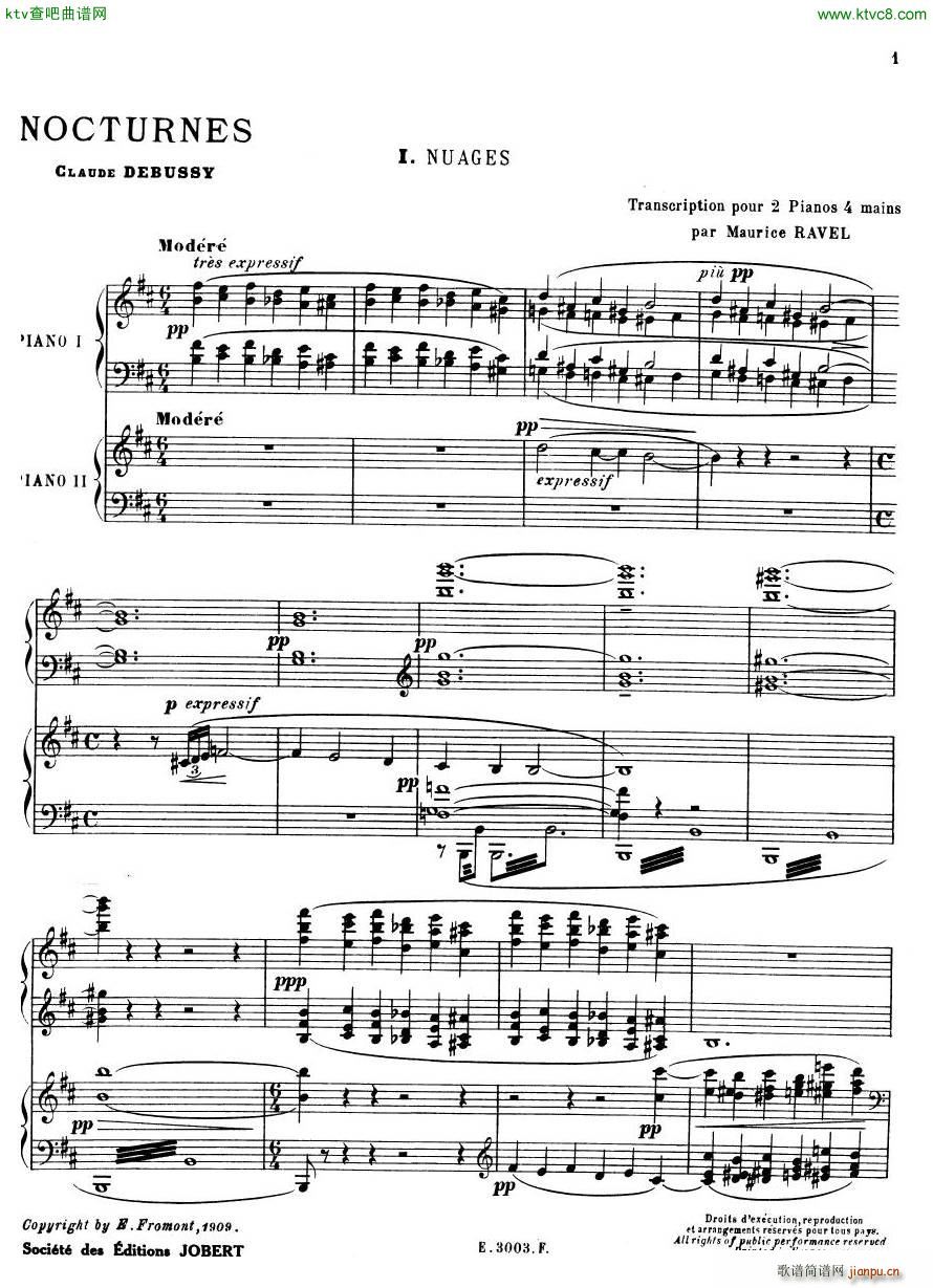 Debussy Ravel 3 Nocturnes 2pno(����V)1