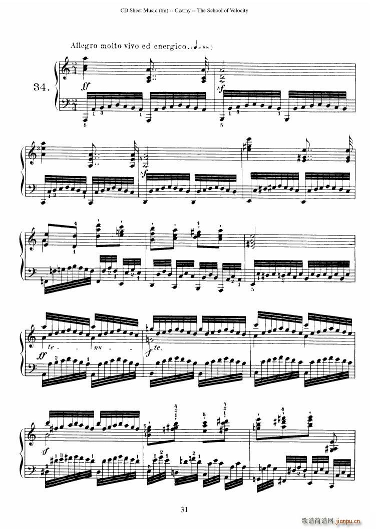 Czerny op 299 Schule der Gel ufigkeit 2(����V)31