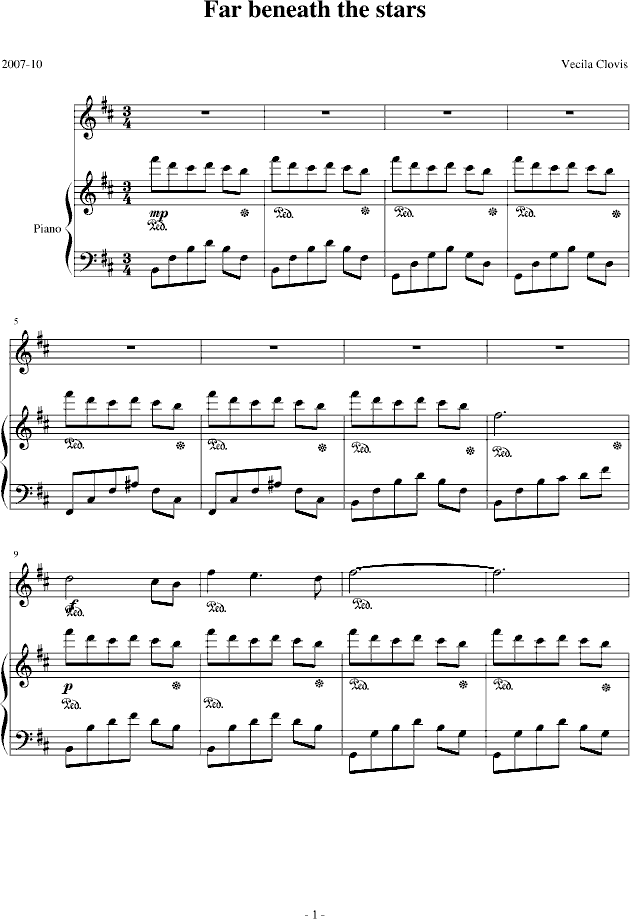 Far beneath the stars(����V)1