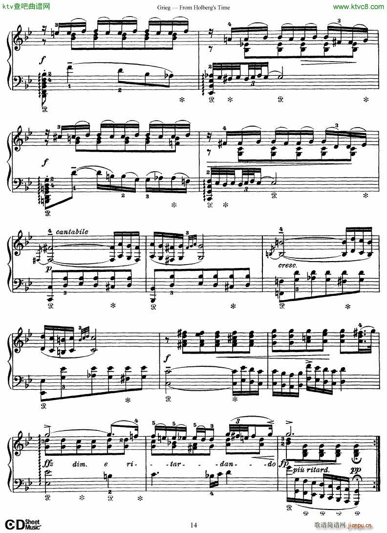 Grieg From Holberg s Time 1 5(����V)14